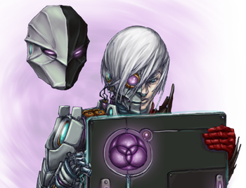Nethys looking at a tech scroll